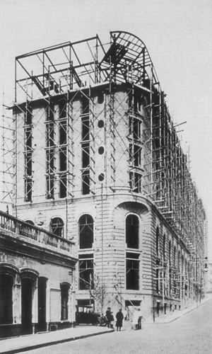 Alvear Palace Hotel en construccin.