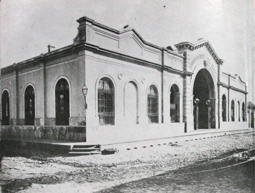 Estacin cabecera del primer ferrocarril